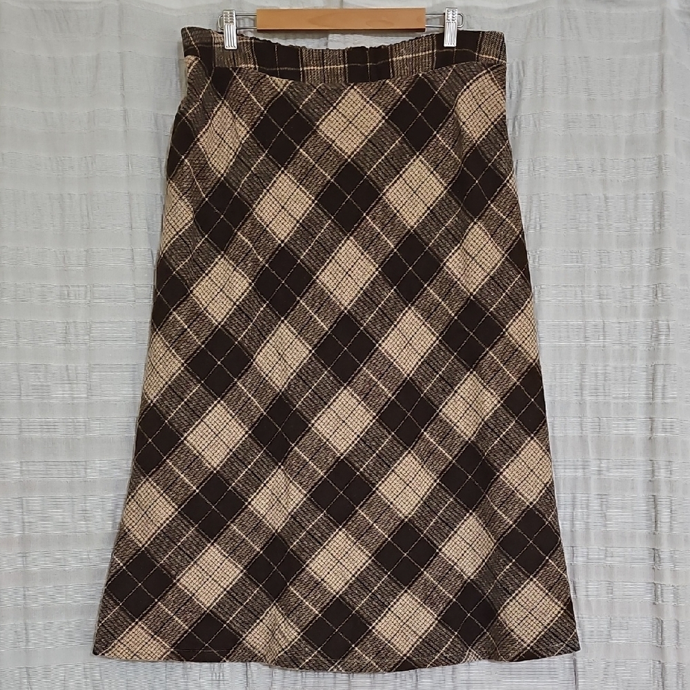 Plaid Long Skirt